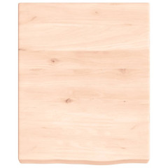 OMAXI Koupelnová deska 40x50x(2-6) cm neošetřené masivní dřevo 831769