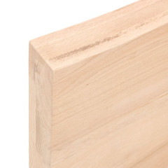 OMAXI Koupelnová deska 40x50x(2-6) cm neošetřené masivní dřevo 831769