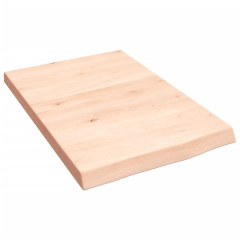 OMAXI Koupelnová deska 40x60x(2-4) cm neošetřené masivní dřevo 831783