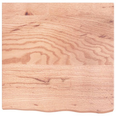 OMAXI Koupelnová deska hnědá 60x60x(2-6) cm ošetřený masivní dřevo 832872