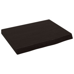 OMAXI Koupelnová deska tmavě hnědá 40x30x(2-4) cm ošetřený masiv 833619