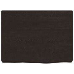 OMAXI Koupelnová deska tmavě hnědá 40x30x(2-4) cm ošetřený masiv 833619