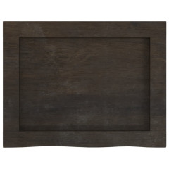 OMAXI Koupelnová deska tmavě hnědá 40x30x(2-4) cm ošetřený masiv 833619