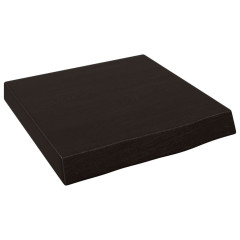 OMAXI Koupelnová deska tmavě hnědá 40x40x(2-6) cm ošetřený masiv 833657