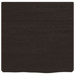OMAXI Koupelnová deska tmavě hnědá 40x40x(2-6) cm ošetřený masiv 833657