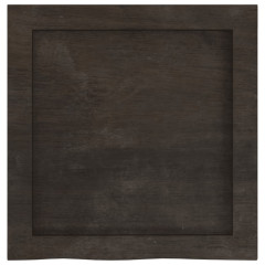 OMAXI Koupelnová deska tmavě hnědá 40x40x(2-6) cm ošetřený masiv 833657