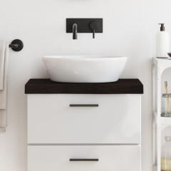 OMAXI Koupelnová deska tmavě hnědá 60x40x (2-6) cm ošetřený masiv 833770