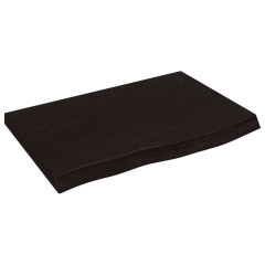 OMAXI Koupelnová deska tmavě hnědá 60x40x (2-6) cm ošetřený masiv 833770