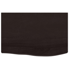 OMAXI Koupelnová deska tmavě hnědá 60x40x (2-6) cm ošetřený masiv 833770