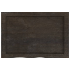 OMAXI Koupelnová deska tmavě hnědá 60x40x (2-6) cm ošetřený masiv 833770