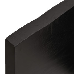 OMAXI Koupelnová deska tmavě hnědá 60x40x (2-6) cm ošetřený masiv 833770