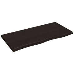 OMAXI Koupelnová deska tmavě hnědá 100x50x(2-4) cm ošetřený masivní 834036