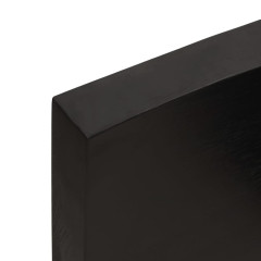 OMAXI Koupelnová deska tmavě hnědá 100x30x(2-6) cm ošetřený masivní 833985