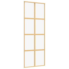OMAXI Posuvné dveře zlaté 76 x 205 cm čiré ESG sklo a hliník 120204