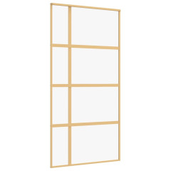 OMAXI Posuvné dveře zlaté 102,5 x 205 cm čiré ESG sklo a hliník 120280