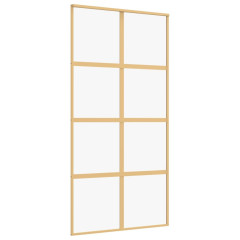OMAXI Posuvné dveře zlaté 102,5 x 205 cm čiré ESG sklo a hliník 120228