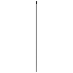 OMAXI Posuvné dveře černé 90 x 205 cm tvrzené sklo a hliník 120334