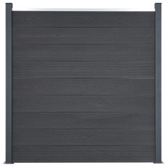 OMAXI Sada plotových dílců šedá 180 x 186 cm WPC 315549