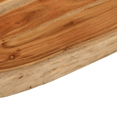 OMAXI Koupelnová deska 70x60x2,5 cm obdélník masivní akáciové dřevo 089860