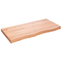OMAXI Koupelnová deska hnědá 100x50x(2-6) cm ošetřený masivní dřevo 833084