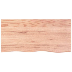 OMAXI Koupelnová deska hnědá 100x50x(2-6) cm ošetřený masivní dřevo 833084