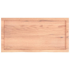 OMAXI Koupelnová deska hnědá 100x50x(2-6) cm ošetřený masivní dřevo 833084