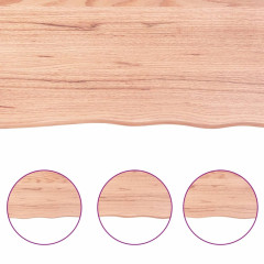 OMAXI Koupelnová deska hnědá 100x50x(2-6) cm ošetřený masivní dřevo 833084