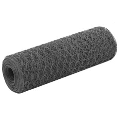 OMAXI Pletivo ke kurníku ocel PVC vrstva 25 x 0,5 m šedé 624707