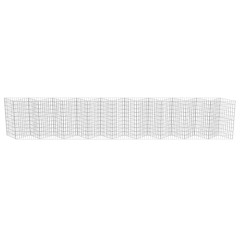 OMAXI Gabionová zeď z pozinkované oceli 630 x 30 x 100 cm 592084