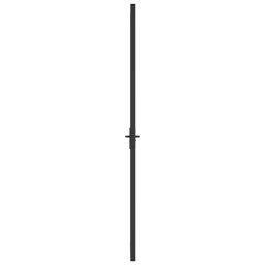 OMAXI Interiérové dveře 76 x 201,5 cm černé matné sklo a hliník 542481