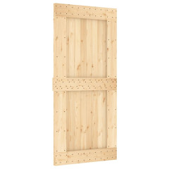 OMAXI Posuvné dveře s kováním 95 x 210 cm masivní borové dřevo 081291