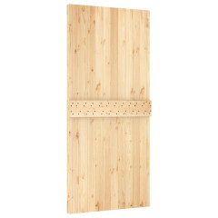 OMAXI Posuvné dveře s kováním 95 x 210 cm masivní borové dřevo 081291