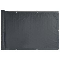 OMAXI Balkonová zástěna antracitová 500 x 75 cm PVC 877382
