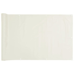 OMAXI Balkonová zástěna bílá 400 x 75 cm PVC 877580