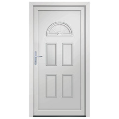 OMAXI Vchodové dveře bílé 88 x 208 cm PVC 887704