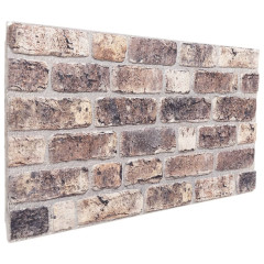 OMAXI 3D nástěnné panely 10 ks tmavě hnědé 100 x 50 cm EPS 636998
