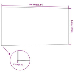 OMAXI 3D nástěnné panely 10 ks tmavě hnědé 100 x 50 cm EPS 636998
