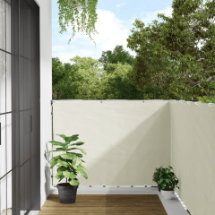 OMAXI Balkonová zástěna bílá 400 x 120 cm PVC 878563