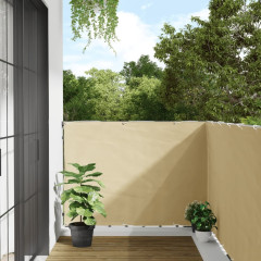 OMAXI Balkonová zástěna krémová 500 x 120 cm PVC 878501