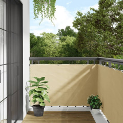 OMAXI Balkonová zástěna krémová 400 x 90 cm PVC 878006