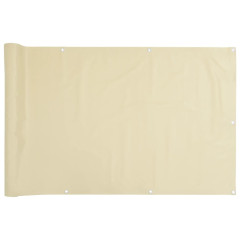 OMAXI Balkonová zástěna krémová 600 x 90 cm PVC 878020