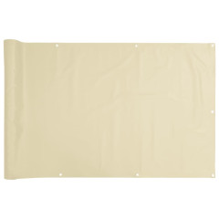 OMAXI Balkonová zástěna krémová 300 x 120 cm PVC 878488