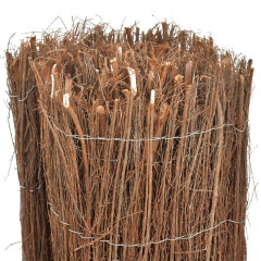 OMAXI Zahradní plot z mlází 400 x 100 cm 914310