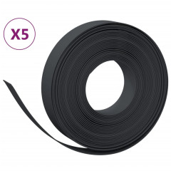 OMAXI Travní lemy 5 ks černé 10 m 10 cm polyethylen 758141