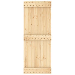 OMAXI Posuvné dveře s kováním 80 x 210 cm masivní borové dřevo 082717