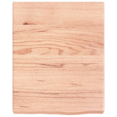 OMAXI Koupelnová deska hnědá 40x50x(2-6) cm ošetřený masivní dřevo 832728