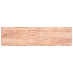 OMAXI Koupelnová deska hnědá 220x60x(2-6) cm ošetřený masivní dřevo 833596