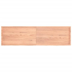 OMAXI Koupelnová deska hnědá 220x60x(2-6) cm ošetřený masivní dřevo 833596