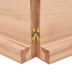 OMAXI Koupelnová deska hnědá 220x60x(2-6) cm ošetřený masivní dřevo 833596