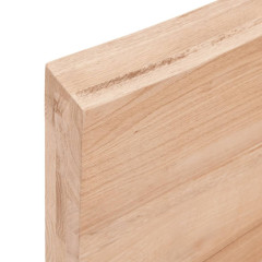 OMAXI Koupelnová deska hnědá 220x60x(2-6) cm ošetřený masivní dřevo 833596